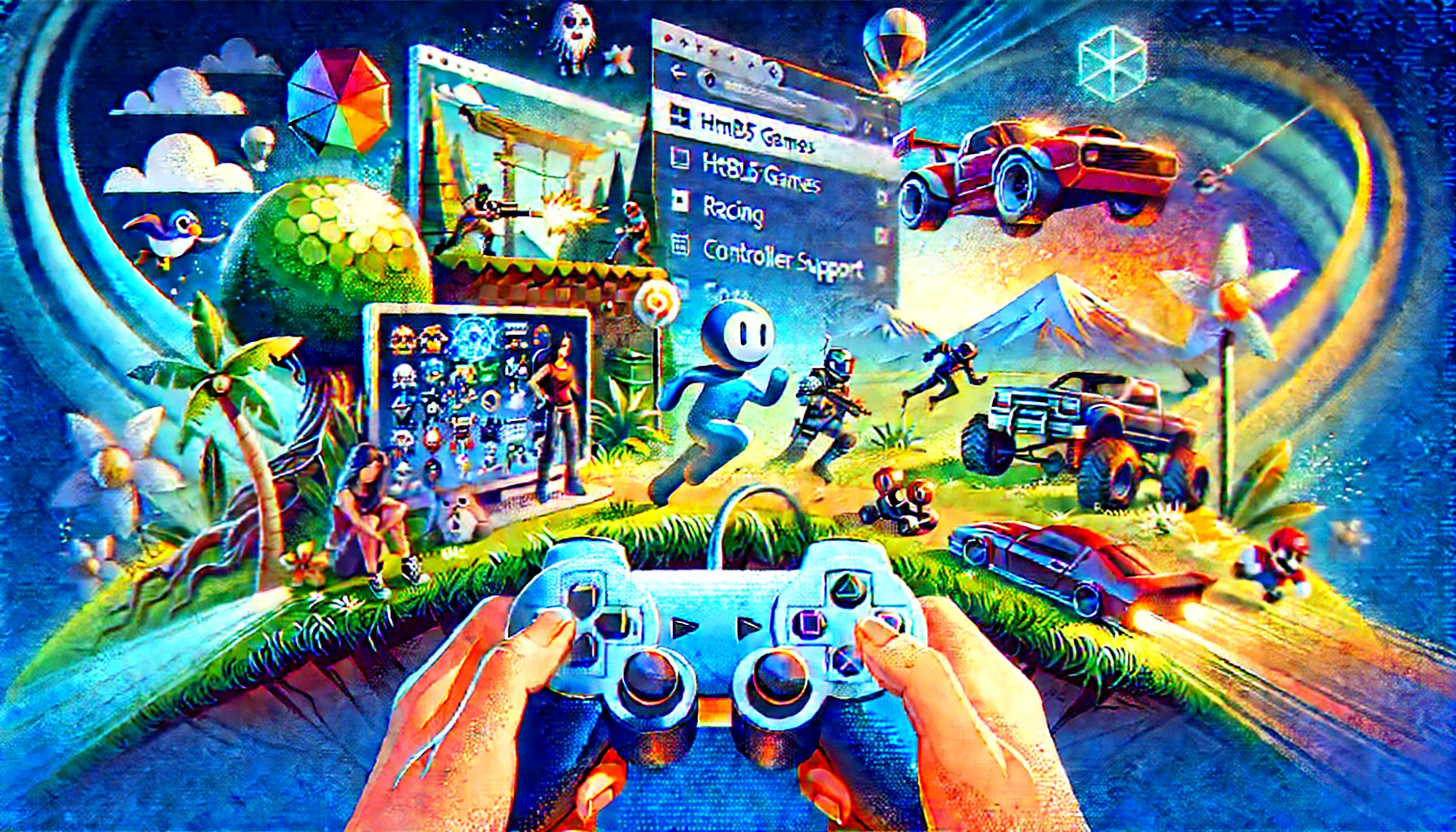 HTML5 Games with Controller Support for Browser